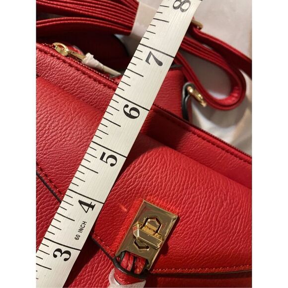 LaTerre vegan 2-n-1 Red handbags - Picture 12 of 13